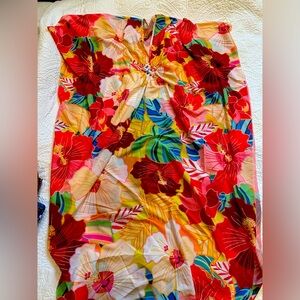 Vibrant Floral Kaftan/Maxi Dress